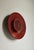 Huge ceramic wall sconce in glossy red glazing from Danish manufacturer "Sejer" hand made in the 1960s. Shaped as a sun...