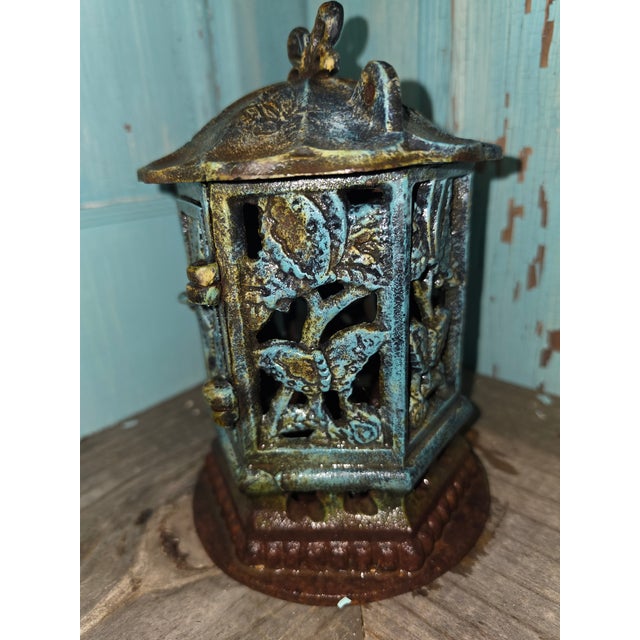 Antique Japanese Cast Iron Tea Garden Lantern. For Sale In Mobile - Image 6 of 12
