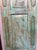 Vintage Green Floral Carved Wood Door – Antique Indian Sliding Barn Door Statement Panel 96x29.5 For Sale In Orlando - Image 6 of 8