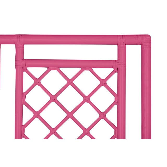 David Francis X & Diamond Platform Bed King, Hot Pink For Sale - Image 4 of 7