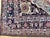 Antique Persian Lavar Kerman Oriental Carpet, Handmade, White, Navy, Jewel Tone For Sale - Image 13 of 18