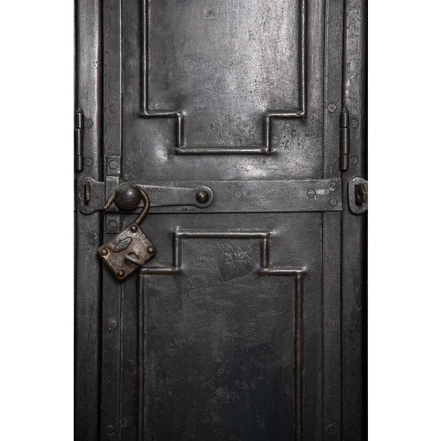 Metal Vintage Industrial Locker from Gantois, 1920s For Sale - Image 7 of 8