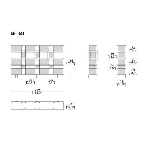 Wood Nuage Shelving Unit in Wood and Aluminium by Charlotte Perriand for Cassina For Sale - Image 7 of 8