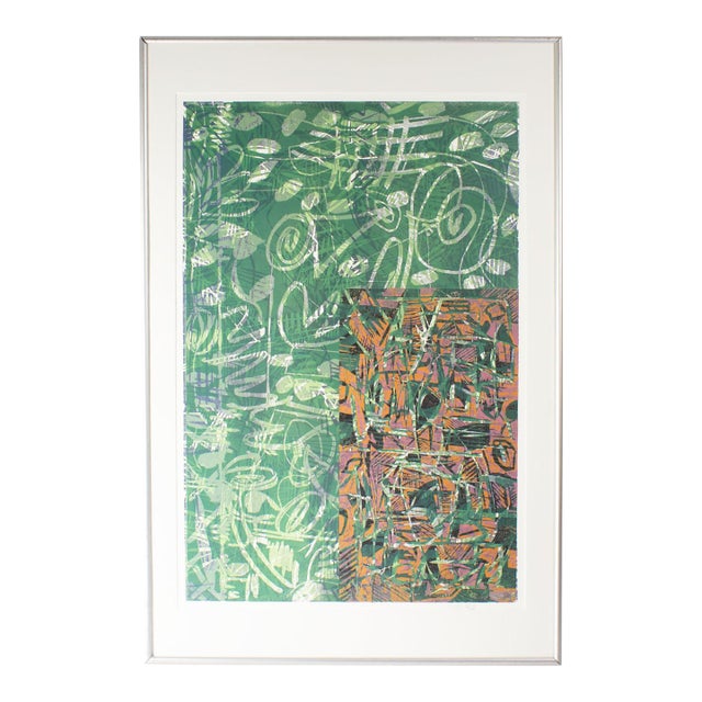 2006 Abstract Monoprint by Ed Funk For Sale