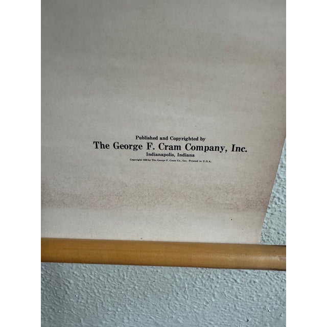 Vintage 1969 Typing Instruction Pull-Down Chart – Secretary School Poster -- Poster G For Sale In Jacksonville, FL - Image 6 of 7