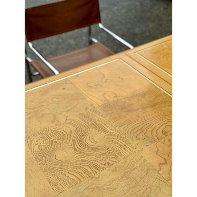 Mid- Century American of Martinsville Parsons Dining Table With Leaf For Sale - Image 11 of 12