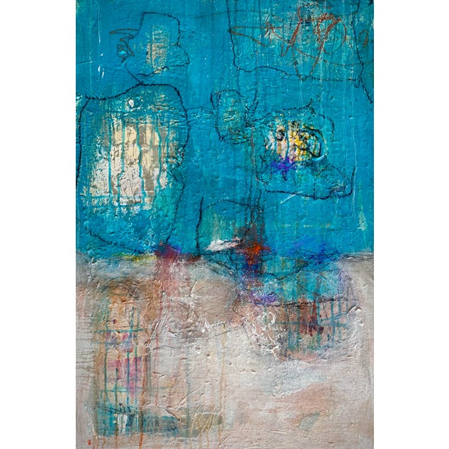 "Discovery" Contemporary Mixed-Media Painting For Sale