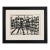 1970s Jean-Paul Riopelle Abstract Lithograph Black & White Modernist Art Framed, With Coa For Sale