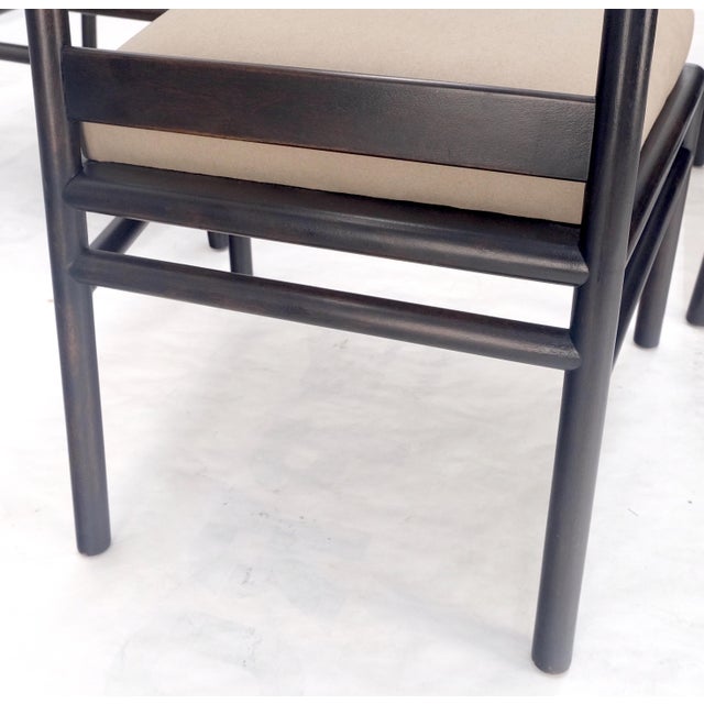 Set 4 Gibbings Widdicomb Dining Chairs New Alcantera Faux Suede Upholstery MINT! For Sale - Image 12 of 13