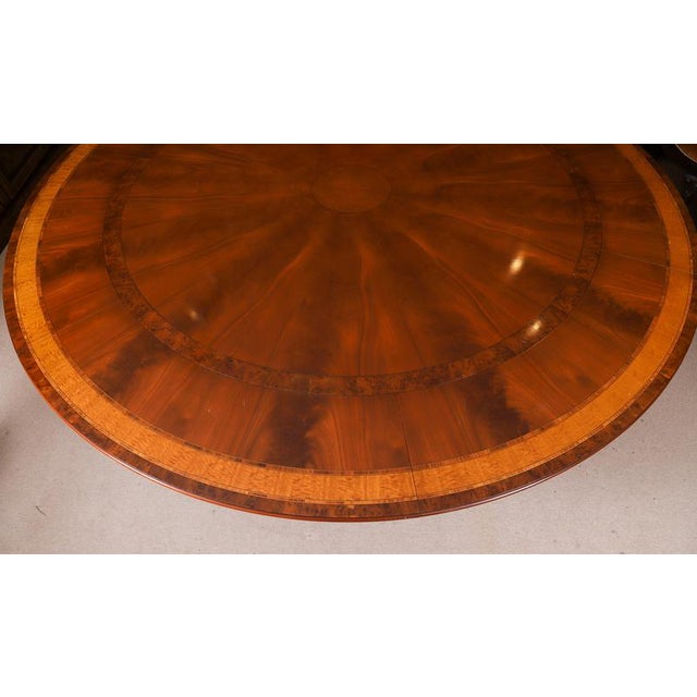 Vintage Flame Mahogany Dining Table from Harrods For Sale - Image 10 of 18