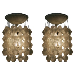 Mid-Century Pendant Lamps from Napako, Set of 2 For Sale