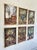 A set of 6 vintage plein air / oil paintings performed on linen / canvas of African life. The artist clearly was traveling...