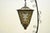 Mid 20th Century Vintage Italian Style Scrolling Metal Hanging Lantern Fruit Bowl Table Lamp For Sale - Image 5 of 9