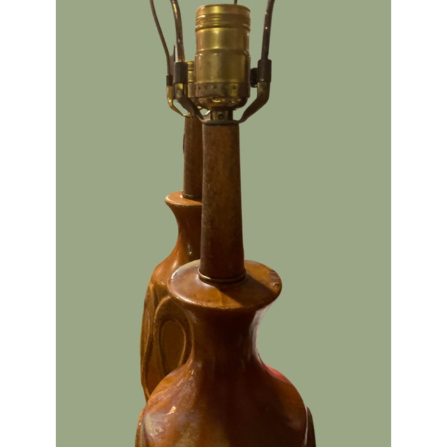 Pair of Mid Century Lamps For Sale In Greenville, SC - Image 6 of 9