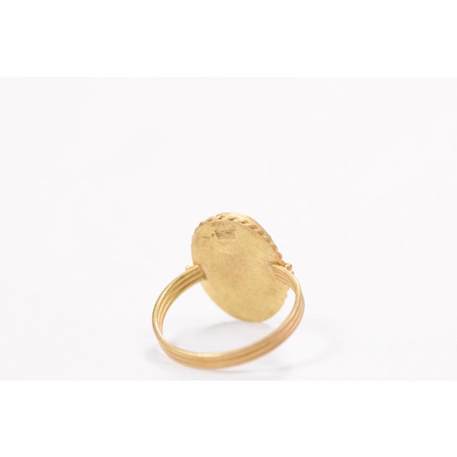 Byzantine Coin Ring W 21k Band, Size 8.25 For Sale - Image 12 of 13