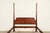 Wood Baker Furniture Georgian Carved Mahogany Queen Size Poster Bed For Sale - Image 7 of 12