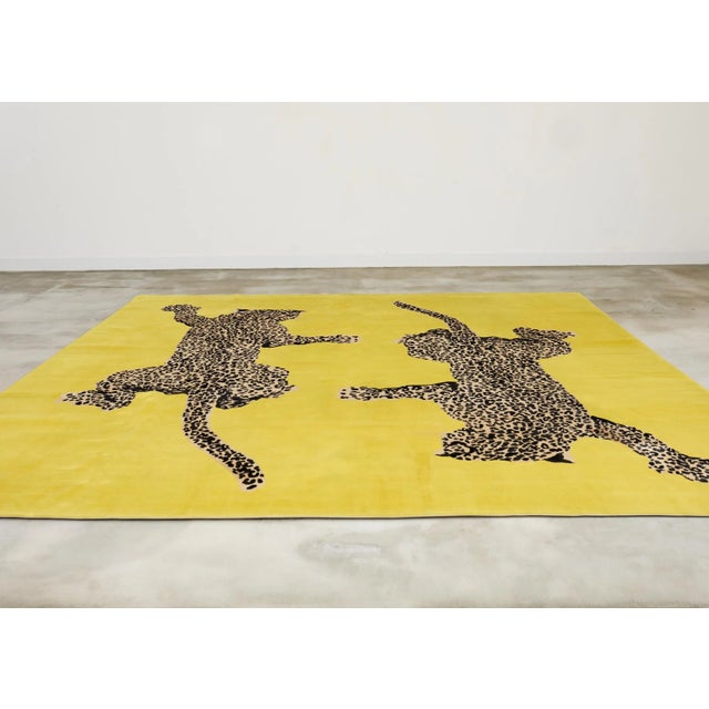Modern Diane Von Furstenberg Double Climbing Leopard Rug 13'w X 13'l For Sale - Image 3 of 12