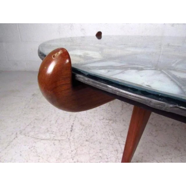 Walker Weed Stained Glass Coffee Table For Sale - Image 9 of 11