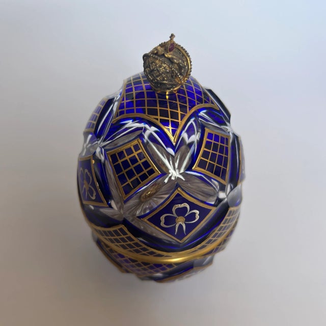 1900s Theo Faberge Winter Egg St. Petersburg Collection For Sale - Image 4 of 12