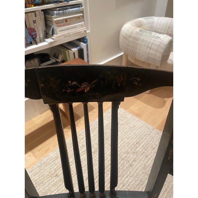 Chinoiserie Antique Chinoiserie ArmChair in Excellent Condition For Sale - Image 3 of 4