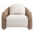 Bring sculptural warmth and relaxed sophistication to your space with this beautifully crafted rattan accent chair....