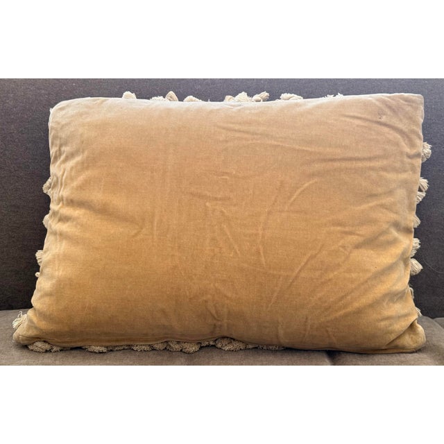 ‘French Aubusson-Style’ Tapestry Cushion, Pillow, Wool Petit Point Needlepoint Botanical Design, Solid Cotton Velvet Zippered Back by Chelsea Textiles For Sale In San Antonio - Image 6 of 12