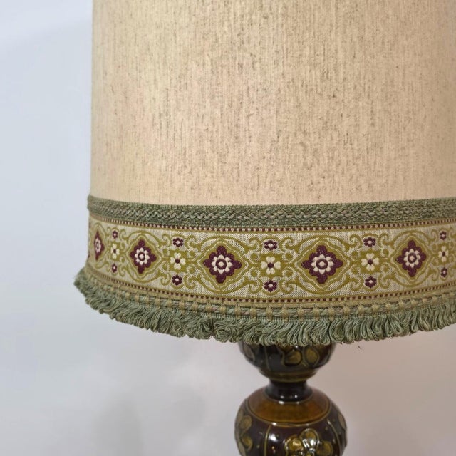 Mid-Century Ceramic Floral Bubble Lamp from Kaiser Idell / Kaiser Leuchten, 1970s For Sale - Image 4 of 8
