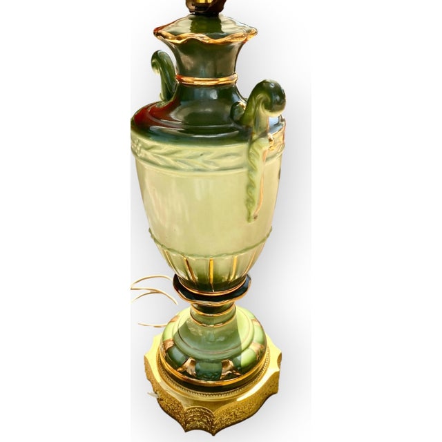 1940s Vintage 1940s Porcelain Table Lamp, Antique Lighting, Good Condition For Sale - Image 5 of 18