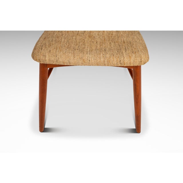 Single Danish Mid-Century Modern "Ingrid" Model Dining Chair in Teak & Original Fabric by Niels Koefoed, Denmark, C. 1960s For Sale - Image 10 of 18
