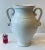 Transitional Large Italian White Glaze Pottery Vase For Sale - Image 4 of 6