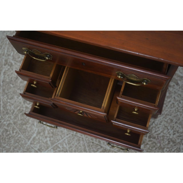Vintage Country Pine 7 Drawer Chest Nightstand For Sale - Image 4 of 16