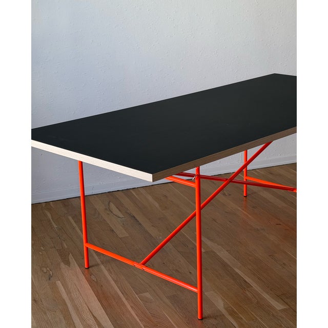 A brand new, authentic Eiermann 2 Table, manufactured by Richard Lampert in Germany. This is a design classic, originally...