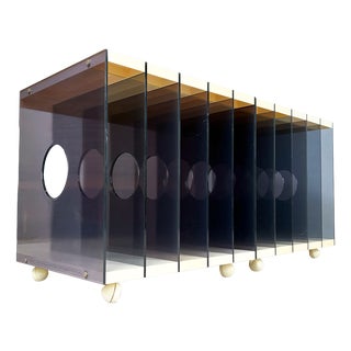 Encore Acrylic Record Racks by Height and Guille for Artifact Designs, England, 1973, Set of 2 For Sale