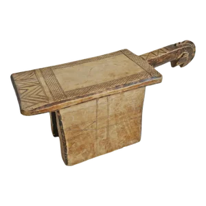 Vintage Mossi Wood Stool Burkina Faso