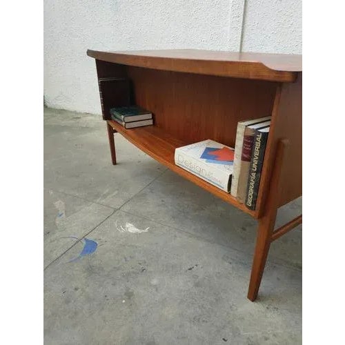 1970s Mid-Century Teak Desk, Denmark For Sale - Image 5 of 11