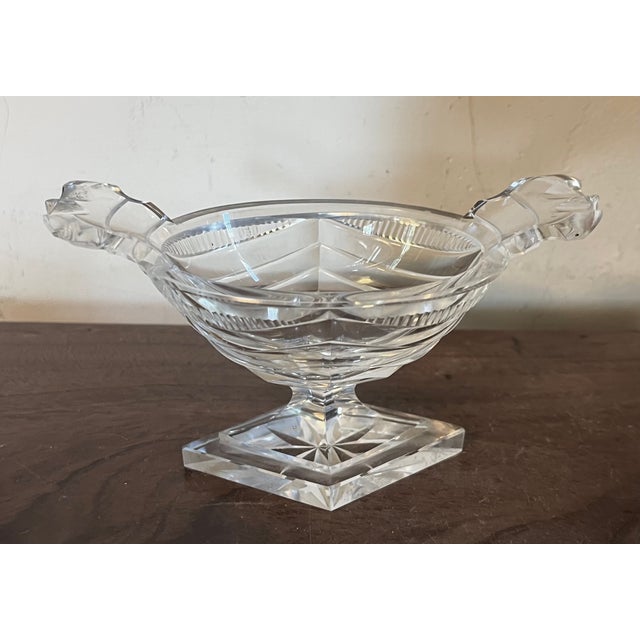 Antique 19th Century Georgian Anglo Irish Cut Glass / Crystal Salt Cellar For Sale - Image 4 of 16