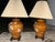 Nathan Furniture Vintage Mid-Century Modern Ceramic Table Lamps by Nathan Lagin Co., Inc. With a Faux-Bamboo Drip Glaze Pattern - a Pair For Sale - Image 4 of 4