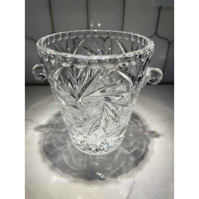 Mid to Late 20th Century Crystal Ice Bucket For Sale - Image 10 of 10