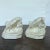 Pair of ceramic crow bookends made by Rookwood Pottery