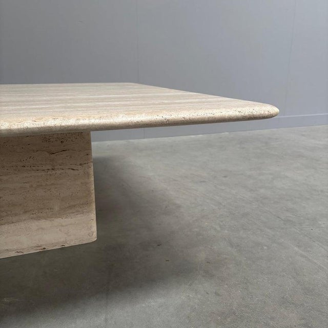Large Vintage Travertine Coffee Table, 1970s For Sale - Image 12 of 14