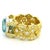 Stambolian 18k Gold Blue Zircon and Diamond Cocktail Ring, Size 8.75 For Sale - Image 9 of 14