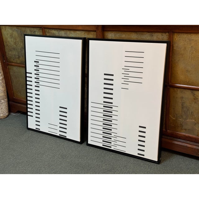 Calligaris Prints in the Style of Josef Alber, Pair For Sale - Image 11 of 12