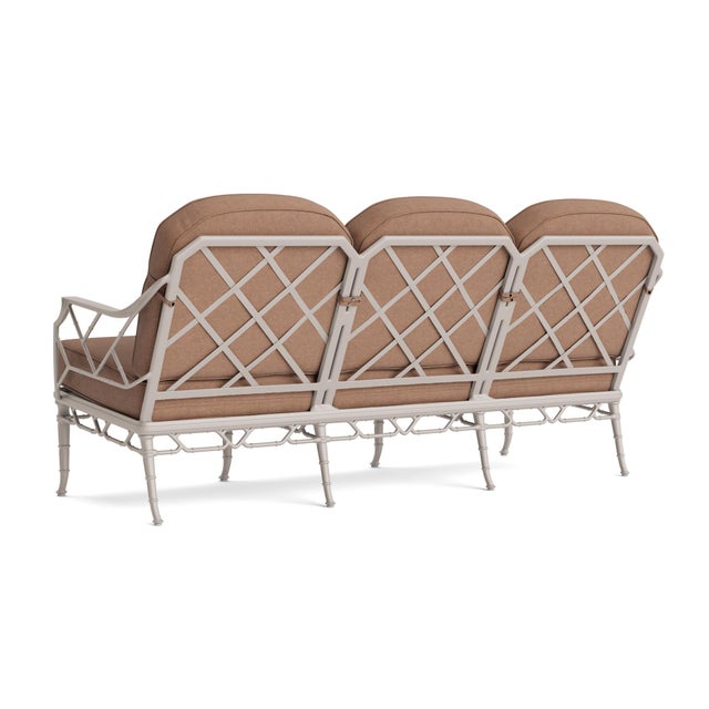 Not Yet Made - Made To Order Brown Jordan Calcutta Sofa, Dove frame with Fusion Clay fabric For Sale - Image 5 of 11