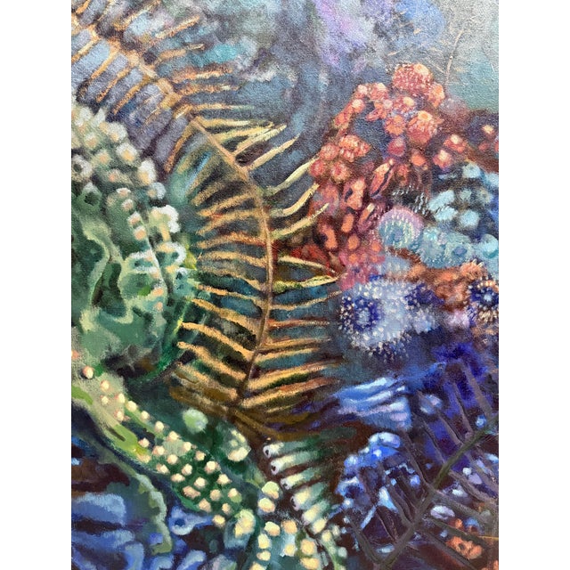 2000 - 2009 2000, Undersea Landscape, Contemporary Abstract Expressionist, Acrylic Painting on Canvas, Artist Louise Freshman Brown For Sale - Image 5 of 8