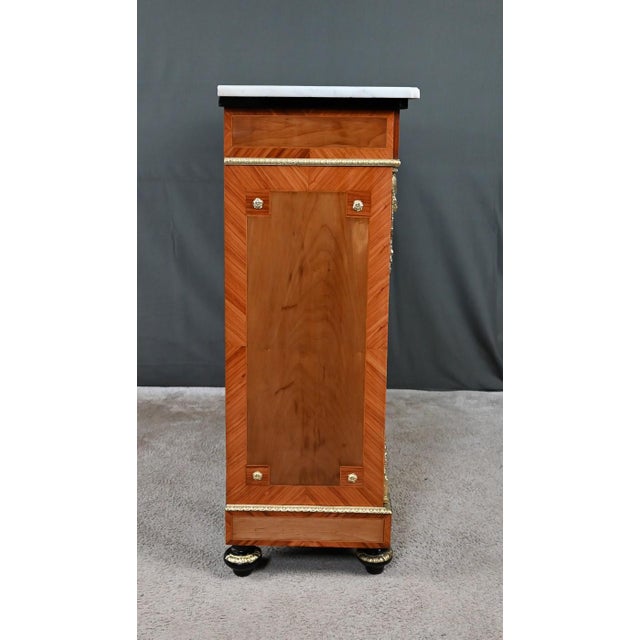 Late 19th Century Napoleon III Marquetry Display Cabinet For Sale - Image 13 of 18