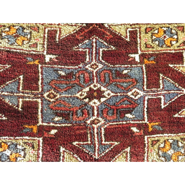 Textile Mid 20th Century Mid 20th Century Small Turkish Vintage Carpet Wool Area Rug For Sale - Image 7 of 11