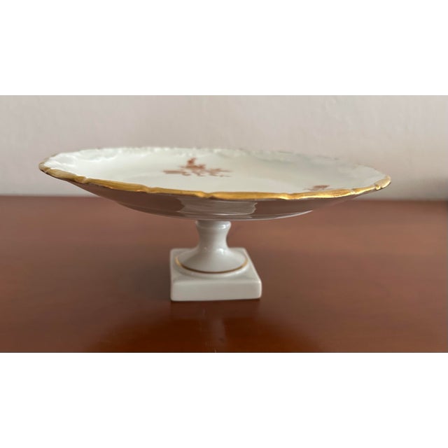 1940s 1940s Limoges French White Porcelain Compote For Sale - Image 5 of 7