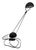 Bauhaus 1980s Stefano Cevoli "Meridiana" Black Desk Lamp Designed by Paolo Piva For Sale - Image 3 of 9