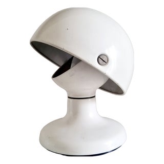 Italian Modern White Metal Table Lamp by Tobia and Afra Scarpa for Flos, 1970s For Sale