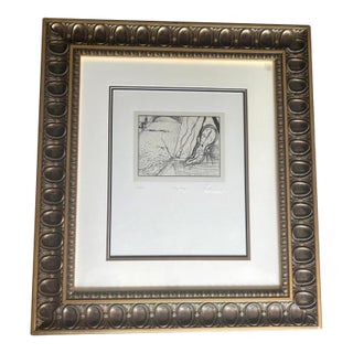 Salvador Dali X Walt Disney Destiny Numbered Silkscreen Serigraph Framed For Sale